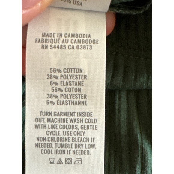 AERIE High Rise Flared Ribbed Legging Dark Green Large NWT - Picture 6 of 9